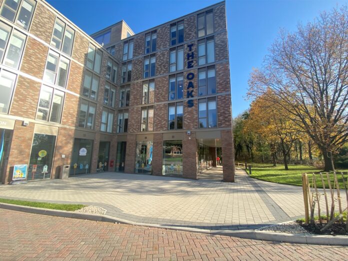 The Oaks purpose-built student accommodation building by Student Roost who have been shortlisted for the Inspiring Workplaces Award | PBSA News The Oaks purpose-built student accommodation building by Student Roost who have been shortlisted for the Inspiring Workplaces Award | PBSA News