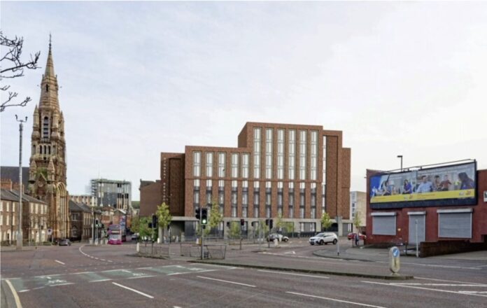 Artist’s impression of the student accommodation development on Belfast’s Donegall Street - Lotus Property | LDS Devco | PBSA News Artist’s impression of the student accommodation development on Belfast’s Donegall Street - Lotus Property | LDS Devco | PBSA News