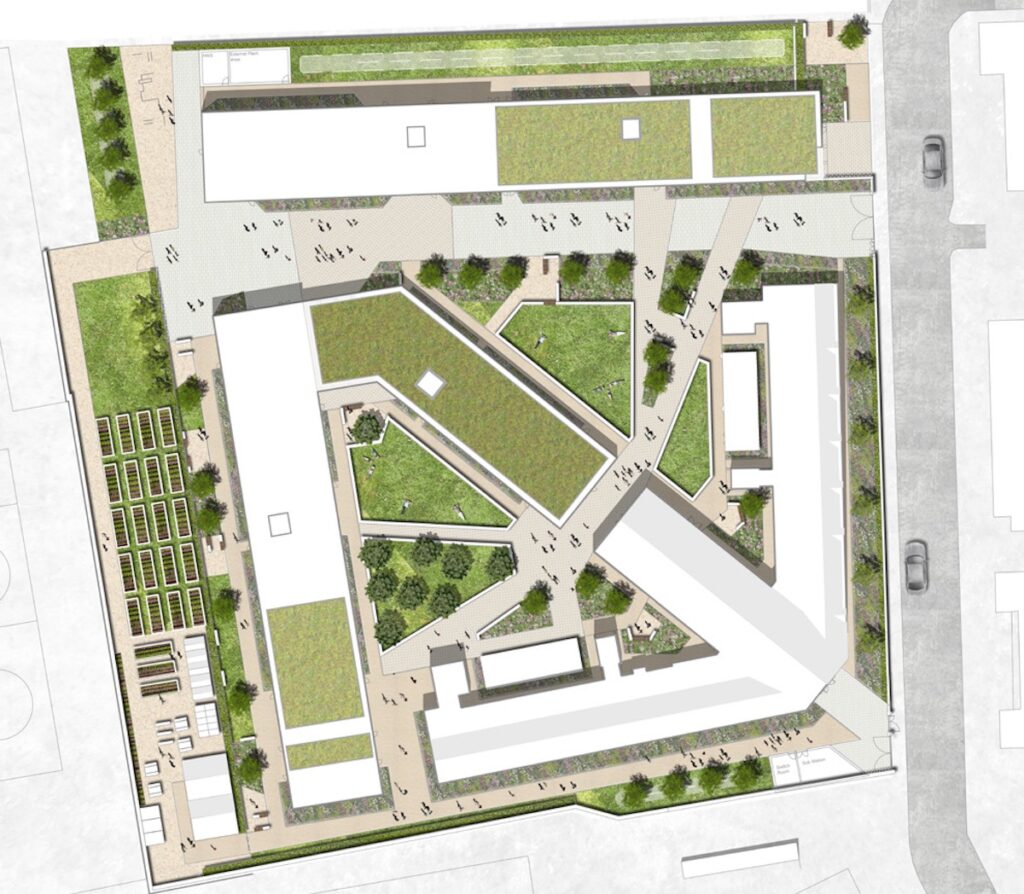 View of the plans for the new development on the former Tynecastle High School site - S1 Developments | PBSA News
