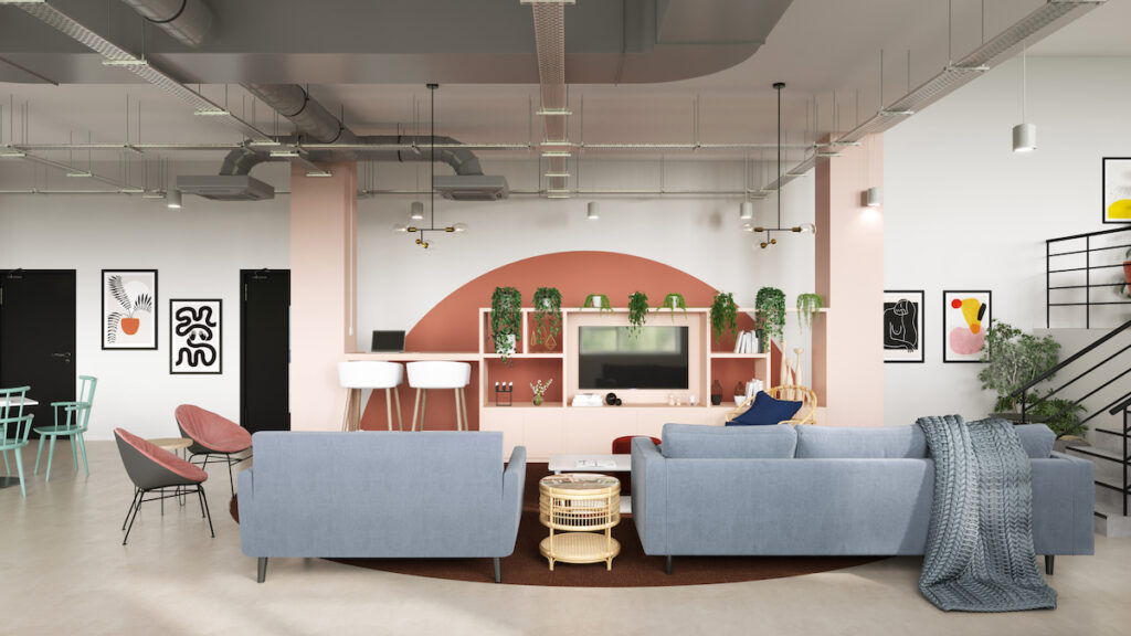 Communal lounge at Nido Bristol - Spike Global | PBSA News
