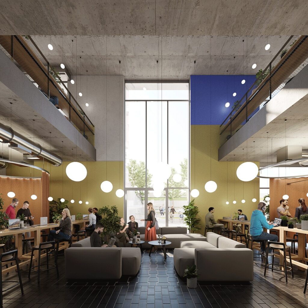 Communal area at aparto Milan Giovenale - Hines | PBSA News