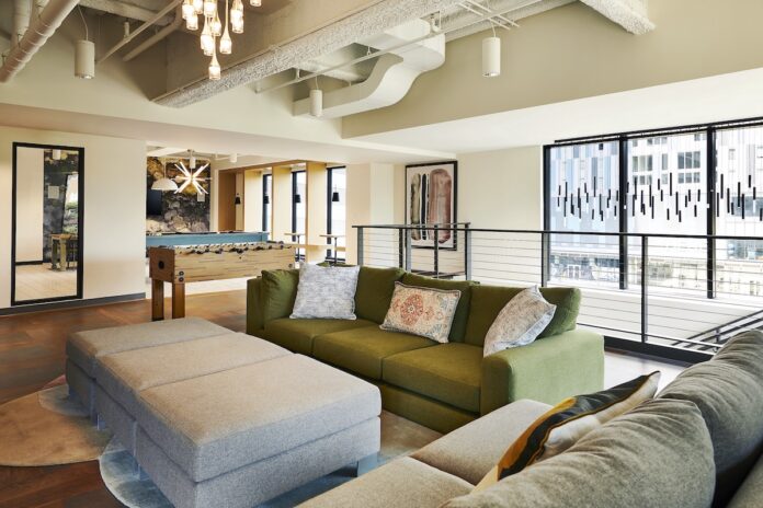 ClubRoom at the Seven07 student development in Champaign, Illinois, USA - Ascott Residence Trust | PBSA News ClubRoom at the Seven07 student development in Champaign, Illinois, USA - Ascott Residence Trust | PBSA News