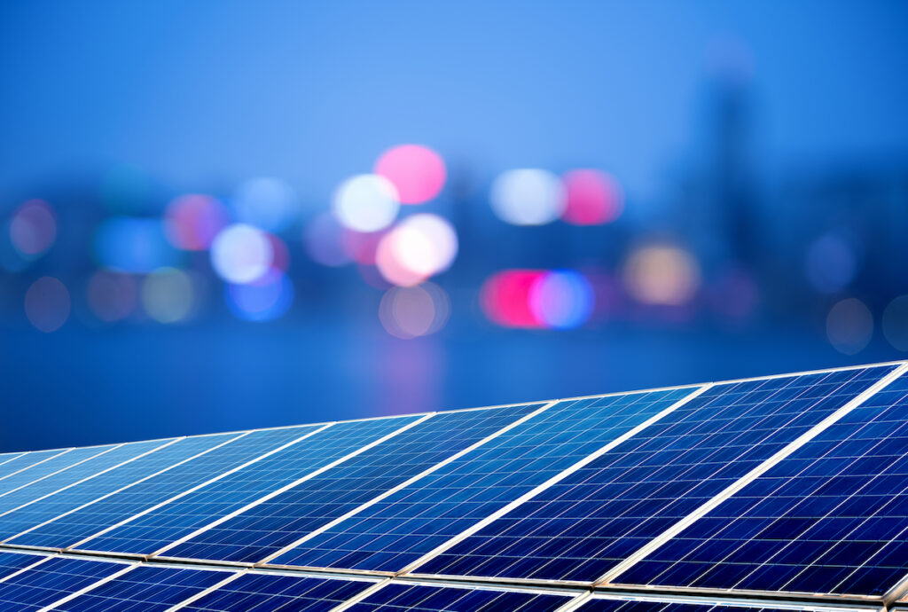 Solar panels contributing to net zero - amber | PBSA News