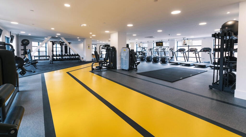 Gym at CODE Coventry designed by Technogym | PBSA News