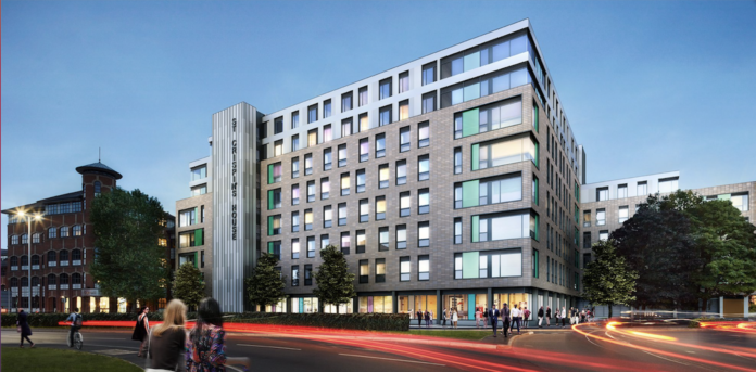 An impression of St Crispin's House PBSA scheme - McAleer & Rushe | GSA | BTR News An impression of St Crispin's House PBSA scheme - McAleer & Rushe | GSA | BTR News
