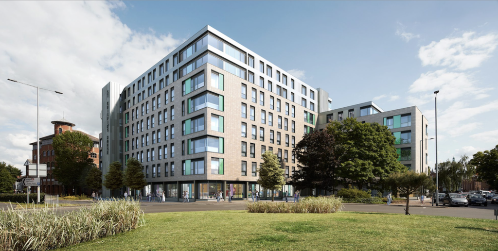 An impression of St Crispin's House PBSA development - McAleer & Rushe | Global Student Accommodation | BTR News
