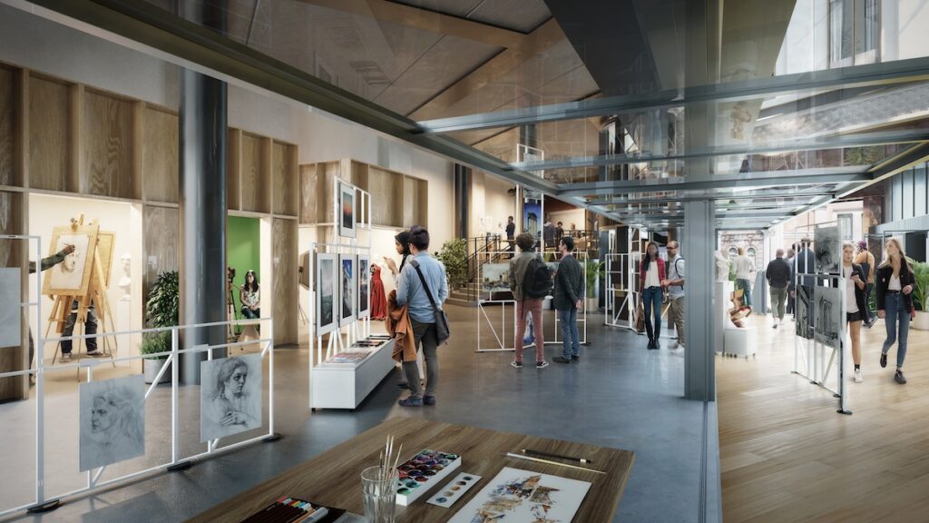 Maker Space and Gallery cultural and community space at the Square Mile scheme in Holborn, London - Dominvs Group | PBSA News
