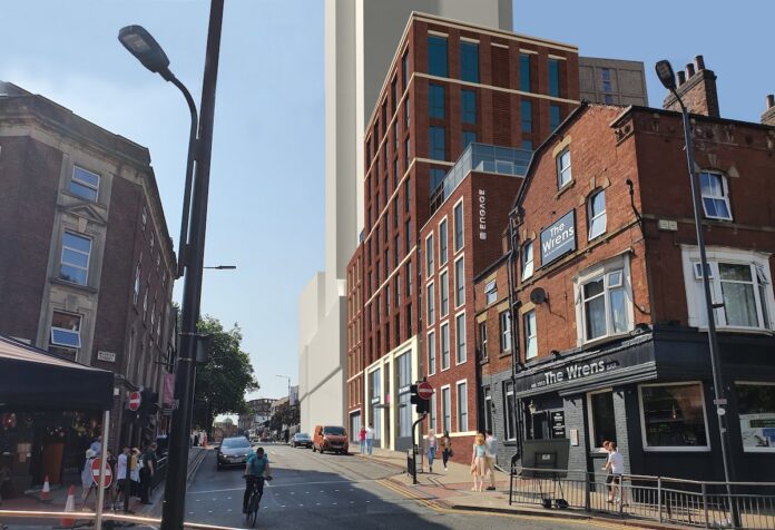 CGI of the new student accommodation scheme on Merrion Street in Leeds, which has been granted planning permission and will be delivered under the Engage student brand - Urban Developments | PBSA News