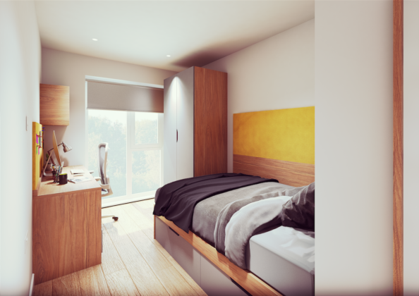 Cluster bedroom at Deakins Place student scheme | Student Roost | PBSA News