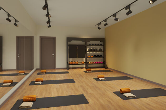 Yoga room at Deakins Place - Student Roost | PBSA News