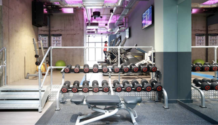 Gym at Chapter Spitalfields student scheme in London. motive8 - who are rolling out the Train like an Olympian’ programme - provided consultancy on the refurbishment of the onsite gym | PBSA News Gym at Chapter Spitalfields student scheme in London. motive8 - who are rolling out the Train like an Olympian’ programme - provided consultancy on the refurbishment of the onsite gym | PBSA News