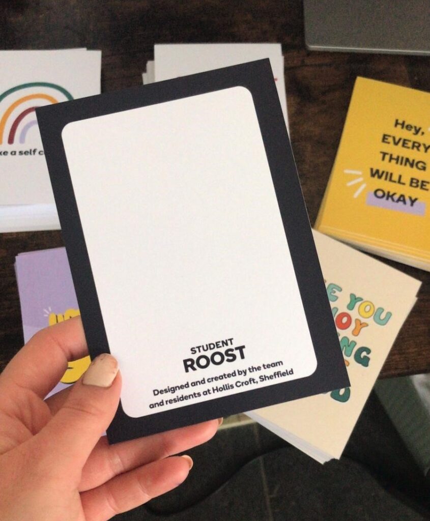 Affirmation card produced for the online wellbeing session - Student Roost | BreatheUni | PBSA News