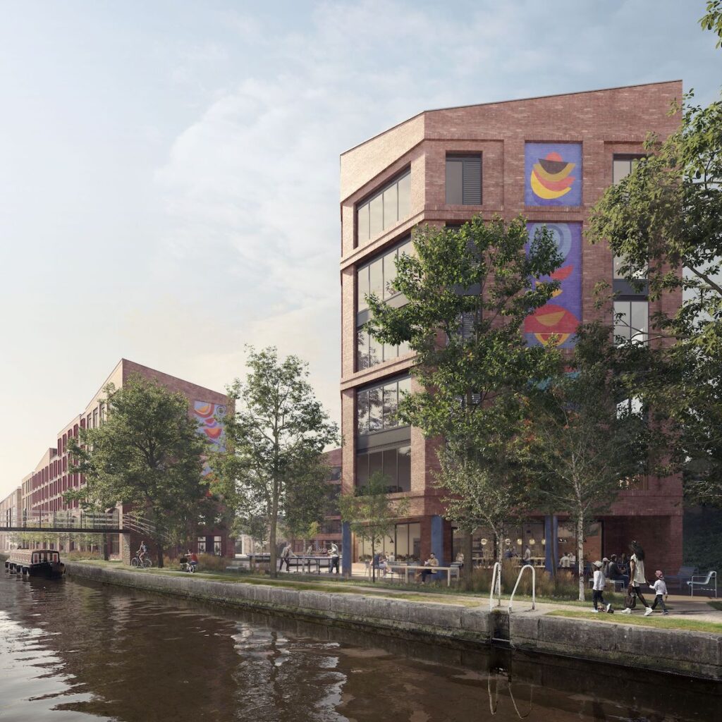 Canal side view of the development in Leamington Spa - HG Living | PBSA News