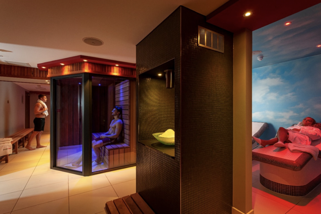 Contemporary wellness spa at Study Inn, which is fully equipped with sauna, steam room and hot beds | PBSA News