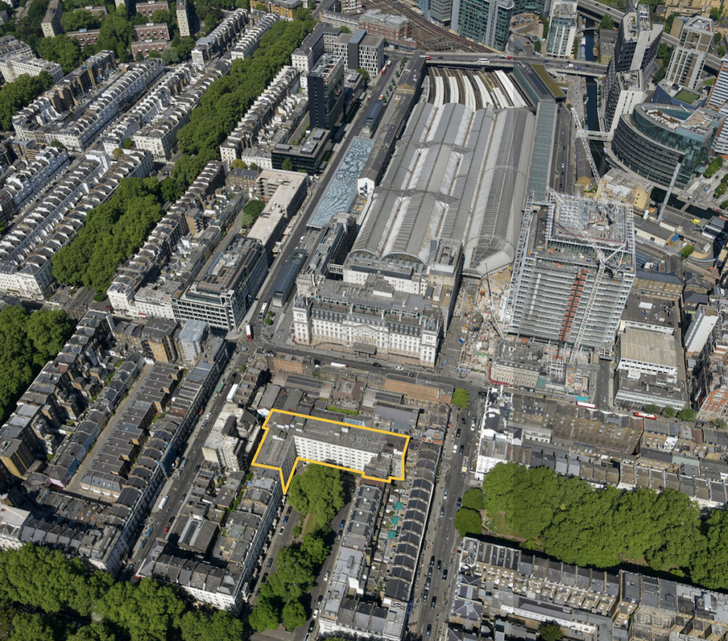 Aerial view of the Lillian Penson Hall development and its surrounding area | PBSA News