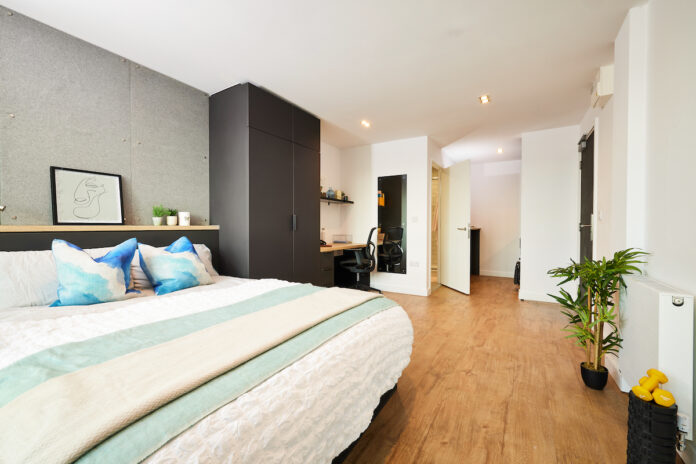 Deluxe room at Vita Student Lewisham Exchange, AXA IM Alts’ first London PBSA asset acquisition | PBSA News Deluxe room at Vita Student Lewisham Exchange, AXA IM Alts’ first London PBSA asset acquisition | PBSA News