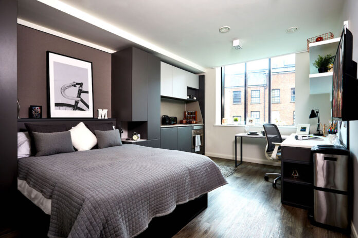 Premium Plus room at Vita Student’s Circle Square PBSA building in Manchester | PBSA News Premium Plus room at Vita Student’s Circle Square PBSA building in Manchester | PBSA News