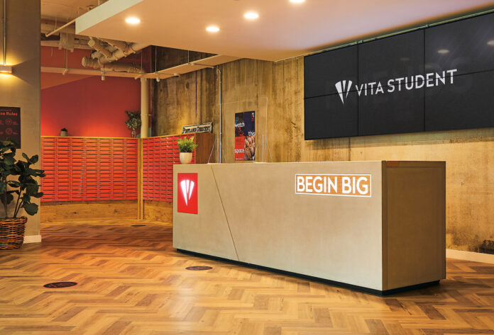 Reception area at Vita Student in Leeds. Vita Group has branched out, opening its first office in India | PBSA News Reception area at Vita Student in Leeds. Vita Group has branched out, opening its first office in India | PBSA News