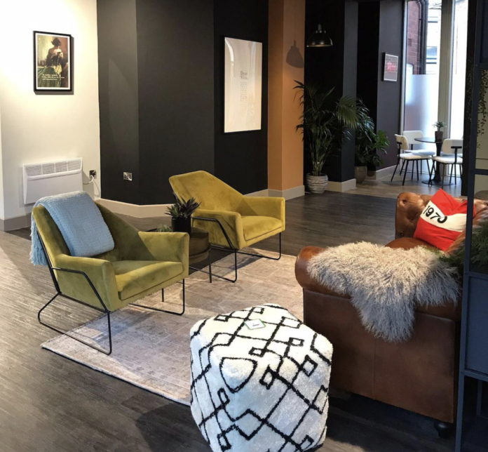 Social space at Student Roost's The Old Fire Station student scheme in Birmingham - Knight Frank | PBSA News Social space at Student Roost's The Old Fire Station student scheme in Birmingham - Knight Frank | PBSA News