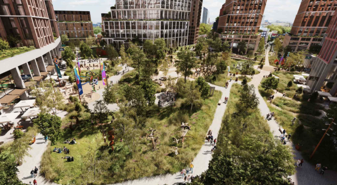 Landscape-led mixed-use development. The Earls Court Development Company (ECDC) unveils its masterplan for the transformation of the West London site | PBSA News Landscape-led mixed-use development. The Earls Court Development Company (ECDC) unveils its masterplan for the transformation of the West London site | PBSA News