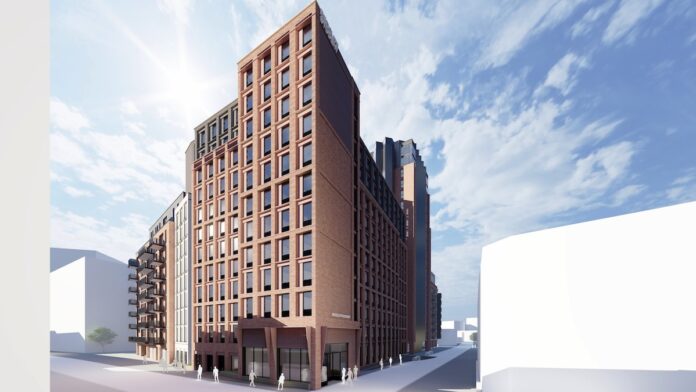 CGI of the Bristol student accommodation scheme. Winvic starts groundworks for the scheme by Madison Cairn | PBSA News CGI of the Bristol student accommodation scheme. Winvic starts groundworks for the scheme by Madison Cairn | PBSA News