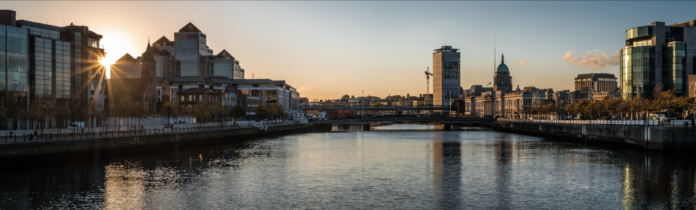 Cityscape at sunset, Dublin. Elkstone and Harrison Street will deliver Stoneybatter Place, a student accommodation scheme in Dublin 7, the first in their partnership | PBSA News Cityscape at sunset, Dublin. Elkstone and Harrison Street will deliver Stoneybatter Place, a student accommodation scheme in Dublin 7, the first in their partnership | PBSA News