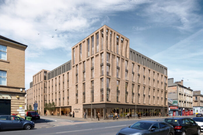 Concept image of Alumno's Woodlands House PBSA scheme. Proposals for the development have been sent to Glasgow City Council | PBSA News