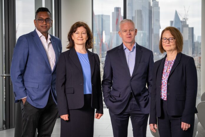 L to R: Partner’s Hari Sothinathan and Michelle Kite, and Director’s Andrew Stanford and Jane Lees at Deloitte | PBSA News L to R: Partner’s Hari Sothinathan and Michelle Kite, and Director’s Andrew Stanford and Jane Lees at Deloitte | PBSA News