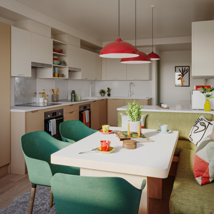Unite Students' Kitchen at Station Court after the refurbishment | PBSA News Unite Students' Kitchen at Station Court after the refurbishment | PBSA News