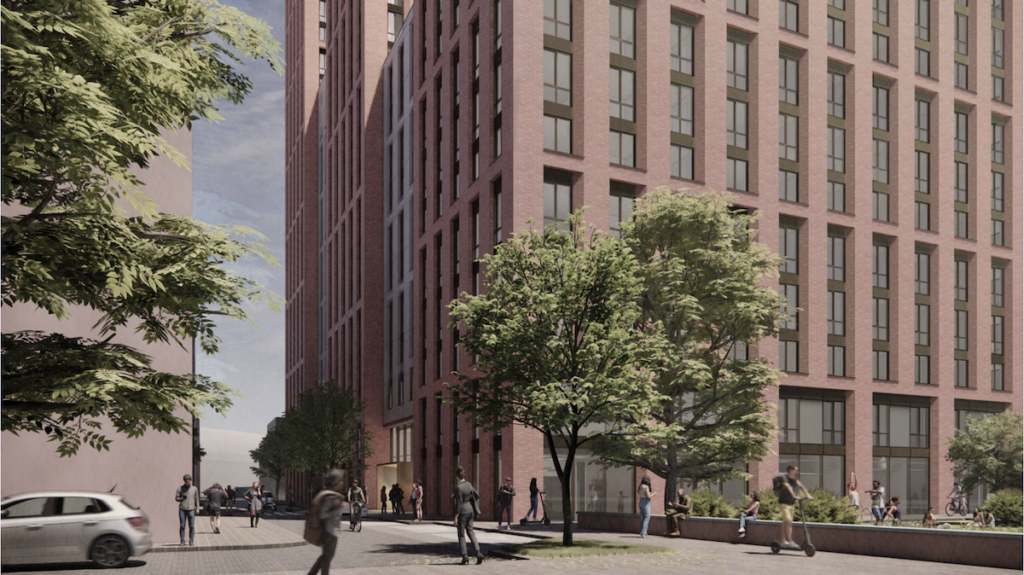 Concept image of iQ Student Accommodation's Echo Street PBSA scheme. Concept image of iQ Student Accommodation's Echo Street PBSA scheme.