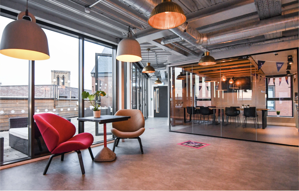 Sky lounge at the Steel City scheme in Sheffield | PBSA News