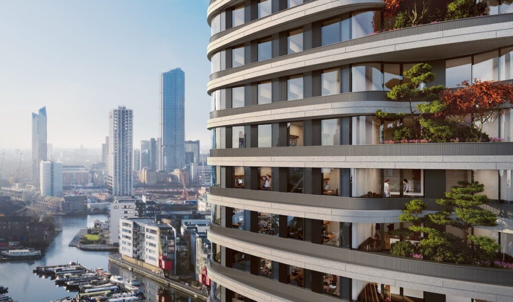 The London development with vertical planting within sky gardens rising up the tower | PBSA News