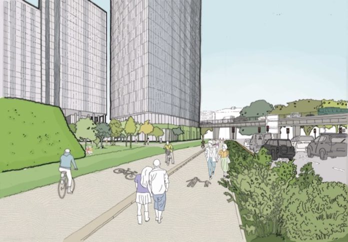 Concept image of the proposed PBSA scheme at Downing Student's Block C, Plot 11 at First Street in Manchester | PBSA News Concept image of the proposed PBSA scheme at Downing Student's Block C, Plot 11 at First Street in Manchester | PBSA News