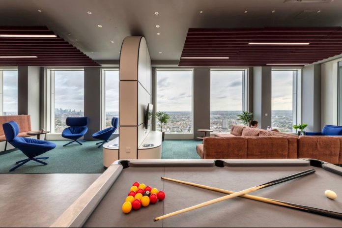 37th floor games and social space at the Vega PBSA scheme in London, one of the acquired assets alongside The Mont in Edinburgh - iQ | Blackstone | PBSA News 37th floor games and social space at the Vega PBSA scheme in London, one of the acquired assets alongside The Mont in Edinburgh - iQ | Blackstone | PBSA News