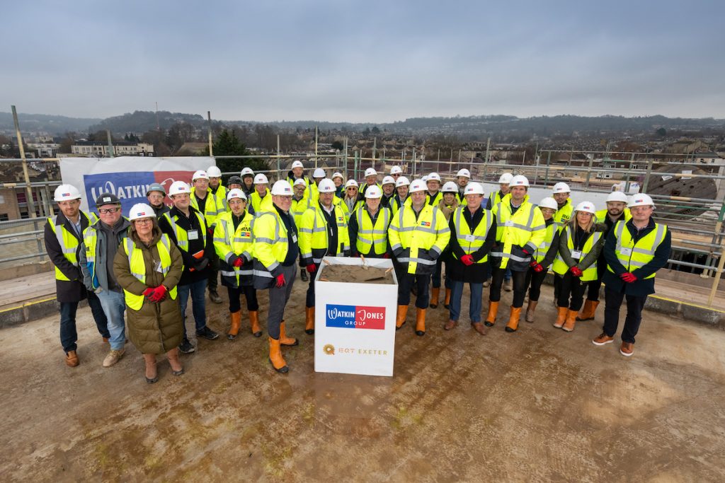 Topping out celebration at The Brook, Lower Bristol Road, Bath | PBSA News