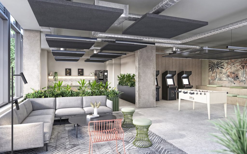 A sneak peek into one of the communal areas at Winfield Court | Fresh | The Island Quarter | Nottingham City Council | PBSA News