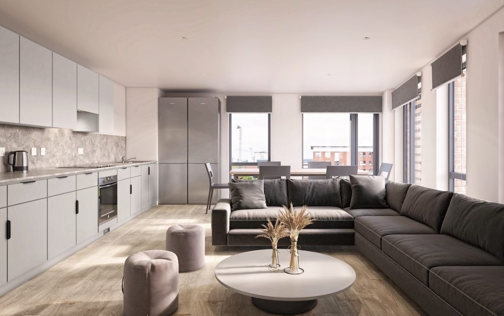 A sneak peek into one of the communal areas at Winfield Court | PBSA News