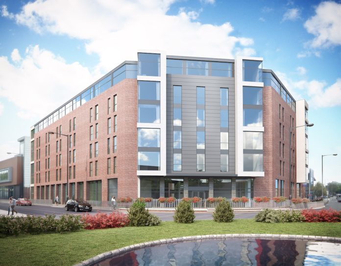 Image of the new student scheme that will transform Deakin's Yard in Newcastle-Under-Lyme | IPG | Brydg | PBSA News Image of the new student scheme that will transform Deakin's Yard in Newcastle-Under-Lyme | IPG | Brydg | PBSA News