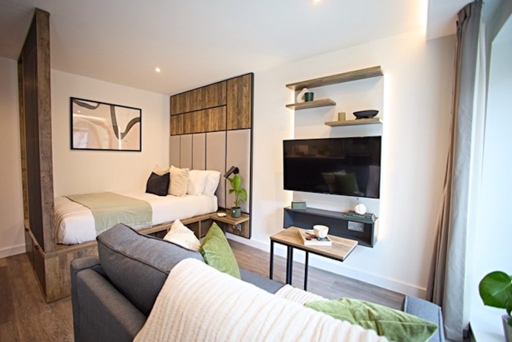 Interior of an apartment at Live Oasis St Albans Place | YPP Lettings | PBSA News
