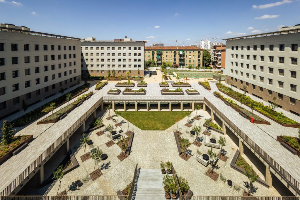 Courtyard at one of the schemes | Rhize Capital | Collegiate | PBSA News