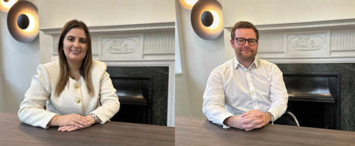 Clare Grimes and Archie Dickinson, Associate Directors at GRE Finance | PBSA News Clare Grimes and Archie Dickinson, Associate Directors at GRE Finance | PBSA News