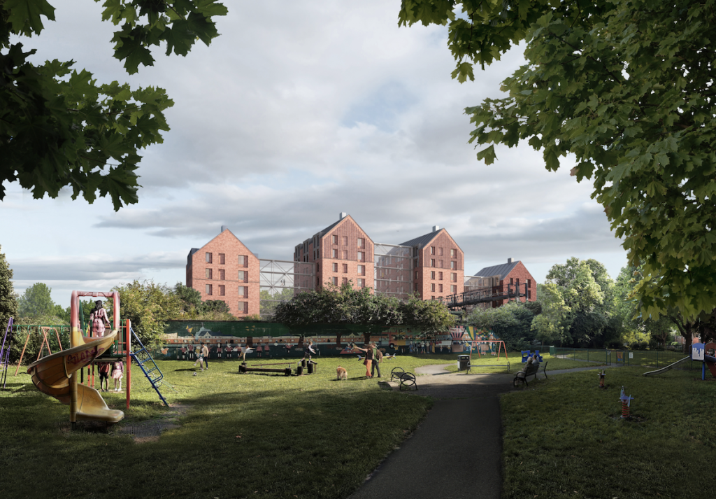 Concept image of the complete Freestone Road scheme | Chapman Taylor | Host Student Housing | Savills | PBSA News