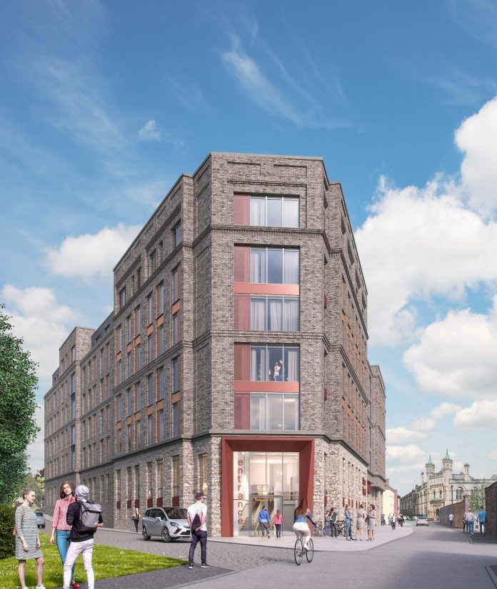 Corner view of the Gas Lane student accommodation scheme | Watkin Jones | Hines | PBSA News Corner view of the Gas Lane student accommodation scheme | Watkin Jones | Hines | PBSA News