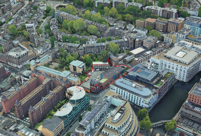 Google Earth image of the boundary of the Camden site | Regal London | PBSA News Google Earth image of the boundary of the Camden site | Regal London | PBSA News
