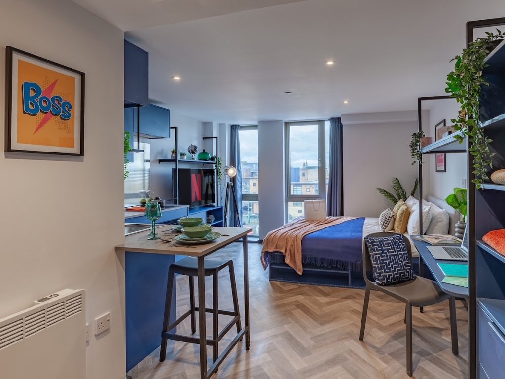 Studio apartment at the scheme - Limelight | Blacklight Capital | PBSA News
