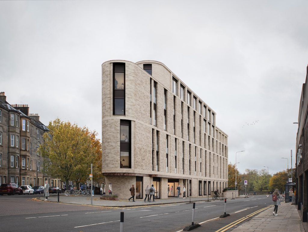 CGI of the Dundee Terrace view of the Edinburgh PBSA scheme | PBSA News