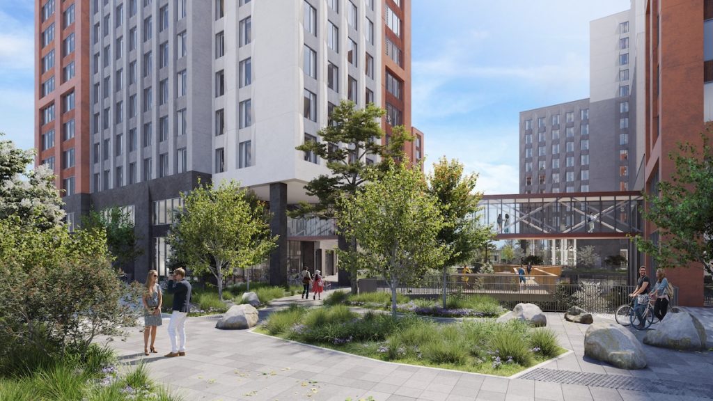 External space at the Gowan House scheme | PBSA News