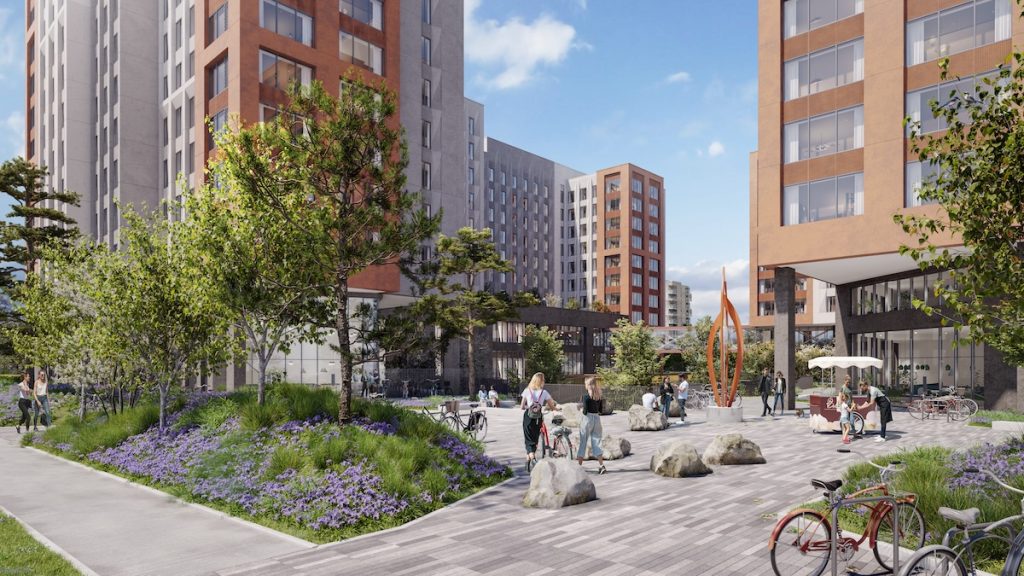 Outdoor area at the Gowan House PBSA scheme | PBSA News