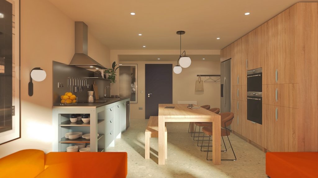 Vita's House of Social kitchen and dining area | PBSA News