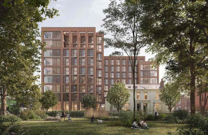 Moss Lane East view of the Manchester PBSA scheme. Invesco Real Estate has acquired the site to develop the scheme in partnership with Alumno | PBSA News Moss Lane East view of the Manchester PBSA scheme. Invesco Real Estate has acquired the site to develop the scheme in partnership with Alumno | PBSA News